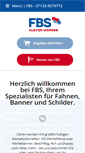 Mobile Screenshot of fbs-fahnen.com