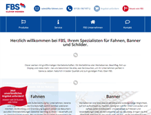 Tablet Screenshot of fbs-fahnen.com